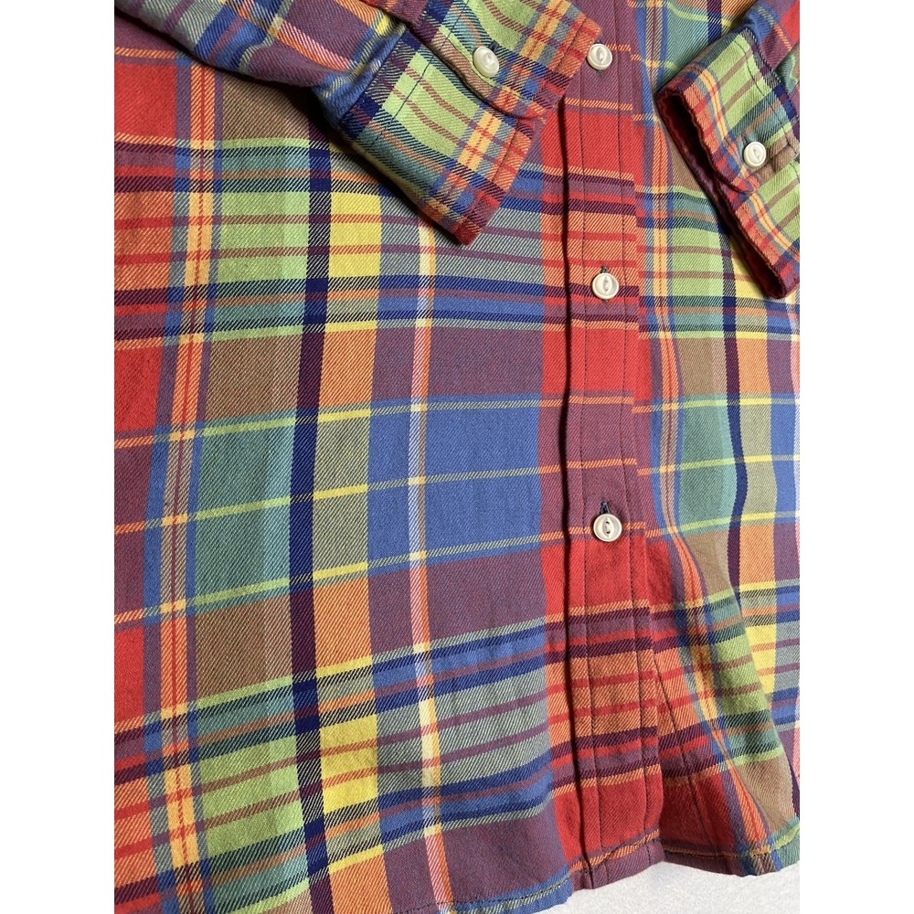 NWT LRL Ralph Lauren Men's XL Classic Fit Bright Plaid Oxford Long Sleeve Shirt - Picture 2 of 11